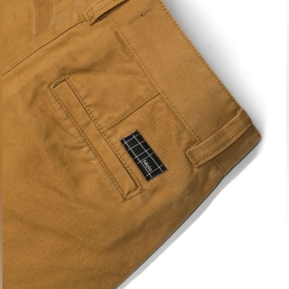 Molo Ace Logo Patch Trousers 100% Cotton Twill in Camel Brown Size 10Y/ 140cm - Picture 3 of 9